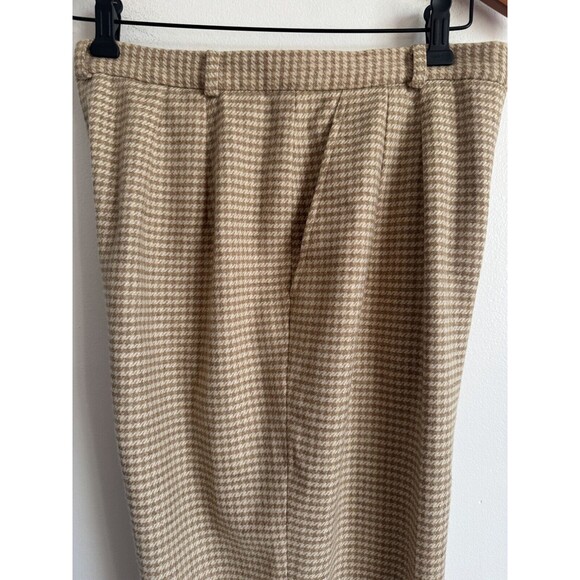 Vtg Talbots Houndstooth 100% Wool Lined Straight Leg Pants Size 10 - Picture 10 of 12